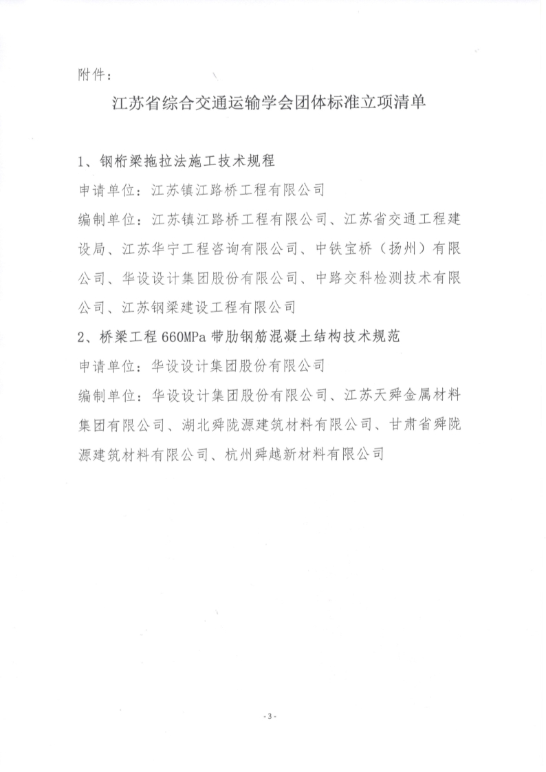 苏交学办【2025】 62号 拉斯维加斯线上平台关于《钢桁梁拖拉法施工技术规程》等2项团体标准立项的公告_3.jpg